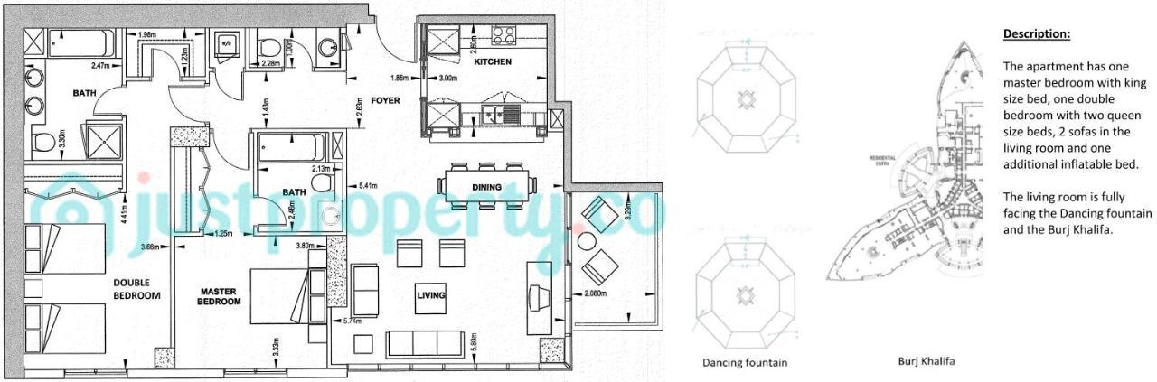 Elite Royal - Full Burj Khalifa & Fountain View - Emerald Appartamento